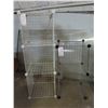 Image 1 : Metal Mesh Stands with shelves (14"x14"x14" cubes) - Great for craft room or holding plants