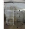 Image 2 : Metal Mesh Stands with shelves (14"x14"x14" cubes) - Great for craft room or holding plants