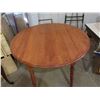 Image 3 : Wooden table - 40 diameter and 30"high