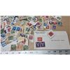 Image 3 : Bundle of assorted stamps - used, over 100 & 1940s ribbon