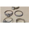 Image 3 : 5 Gold and silver colored costume jewelry rings