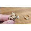Image 6 : 4 Gold colored costume jewelry rings