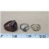 Image 1 : 3 assorted costume jewelry rings