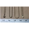 Image 2 : 3 assorted costume jewelry necklaces & 1-18K Gold plated necklace