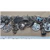 Image 3 : Sterling silver charm bracelet and charms