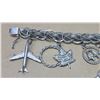 Image 6 : Sterling silver charm bracelet and charms