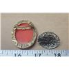 Image 2 : Cameo - Portrait oval brooch and 1 earring - costume jewelry