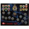Image 1 : 1992 Canadian 125th Anniversary provincial 25 cent coin set