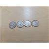 Image 1 : 4 Canadian silver quarters