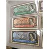 Image 2 : Set of Canadian 1954 bills $1.00 - $50.00