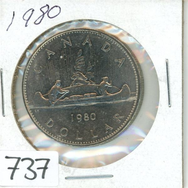 1980 Canada $1.00 one dollar