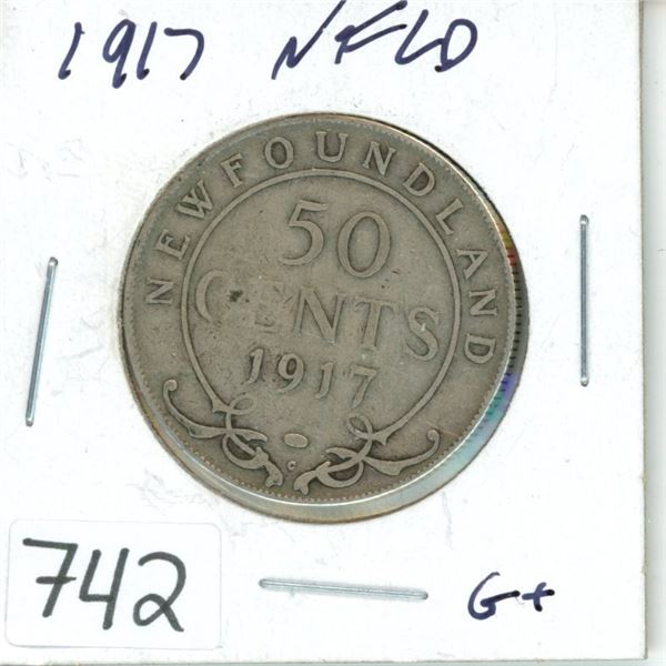 1917 Canada 50¢ fifty cent piece