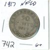 Image 1 : 1917 Canada 50¢ fifty cent piece