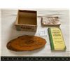 Image 2 : Cigar box, wall plaque, bird book, Farmers' pocket ledger
