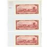 Image 2 : Lot of 3 Consecutive Serial Number 1954 $2 notes. Modified Portrait. Lawson-Bouey signatures. V/G Pr