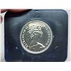 Image 3 : 1972 Voyageur Nickel Dollar. Housed in its original blue clamshell case of issue. Specimen. Bright W