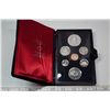 Image 1 : 1977 Double Dollar Specimen Set. 7-coin set includes Silver Dollar that commemorates the 25th Annive