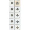 Image 2 : Lot of 10 Canadian George V Silver 10 Cents. Includes 1913 Small Leaves, 1919, 1920, 1921, 1928, 192