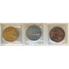 Image 2 : Complete Set of 3 CNA Presidential Medals. Issued by Canadian Numismatic Association President Scoop