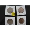 Image 1 : Canada Lot of 4 - 1972,73,82,86 Nickel Dollars