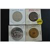 Image 1 : Canada Lot of 4 Tokens 1927 Royal Visit, Victoria, Sask 1965, Oxbow 1964