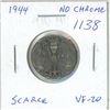 Image 1 : 1944 Canadian 5 Cents with No Chrome. This one missed the chromium plating. VF-20. Scarce.