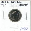 Image 1 : 2002P Nickel 5 Cents. From a Specimen Set. Specimen-66. Nice.