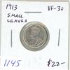 Image 1 : 1913 Canadian Silver 10 Cents. VF-30. Nice.