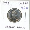 Image 1 : 1966 Canadian Silver 25 Cents. MS-63. Bright White. Nice.