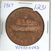 Image 1 : 1967 Voyageurs Medal. Bronze Centennial medal.