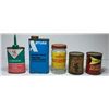 Image 1 : Miscellaneous Oil Tins Singer/Atlas/GM/Purity/Chryco