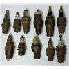 Image 1 : Eleven Antique Spark Plugs