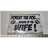 Image 1 : "Beware of the wife" sign - 8x10