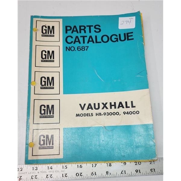 GM Parts catalogue Schmalz Auctions