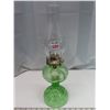 Image 1 : Green Depression Glass coal/oil lamp