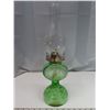 Image 2 : Green Depression Glass coal/oil lamp