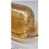 Image 10 : Orange Depression Glass Candy Dishes (2) and Butter Dish