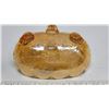 Image 4 : Orange Depression Glass Candy Dishes (2) and Butter Dish