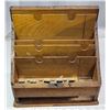 Image 2 : Lot of Vintage Wood Envelope Holder, Key Wrack and Mini Table