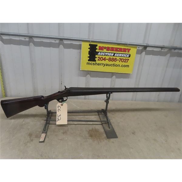 J Monton 12 Gauge DB 30" with 1 Hammer Missing  - 