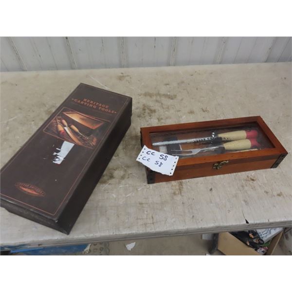 Heritage Carving Set with Case + Original Store Box 