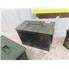 Image 3 : 3 Metal Ammo Cases ; (2) 7.5" x 9" x 13" + (1) 6" x 7.5" x 12" 