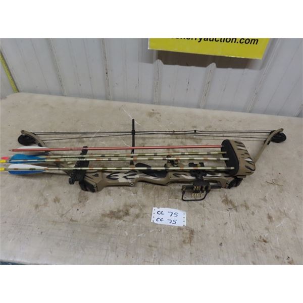 Hoyt Compound Bow ; Wgt 65- 80, Draw Length 30 + with Arrows