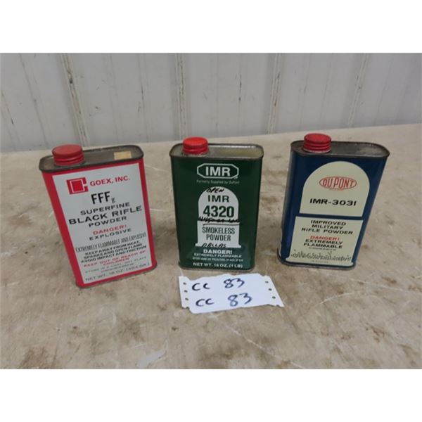 IMR 4320 Powder 1/2 to 2/3 Full + IMR 3031 Powder 90% to Full + 