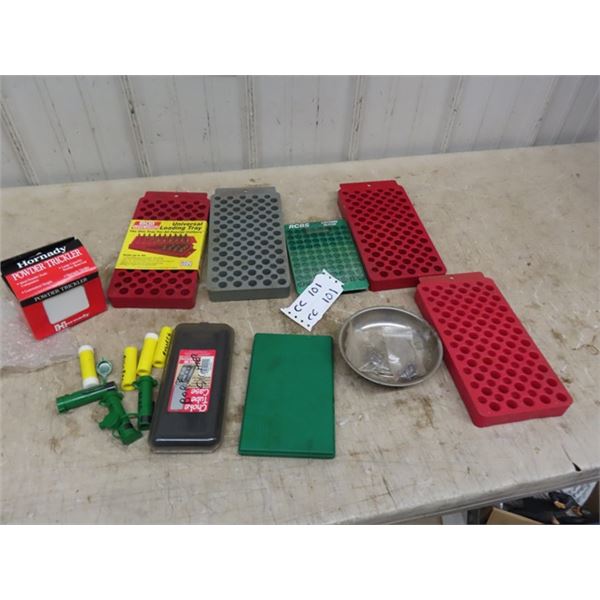 Hornady Powder Trickler, Loading Tray, Case of Lube Pads, plus more