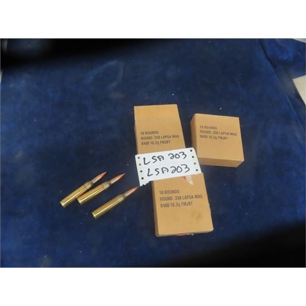 338 Lapua Mag Ammo 27 Rounds