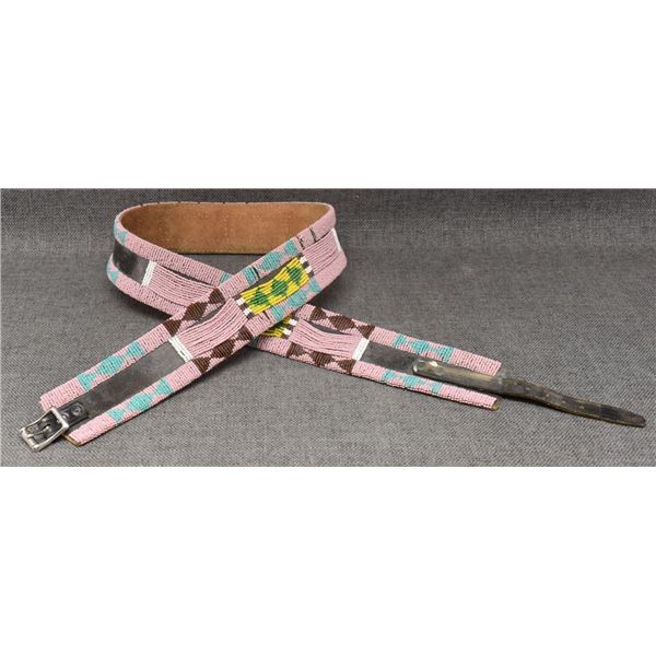 CROW INDIAN BEADED BELT