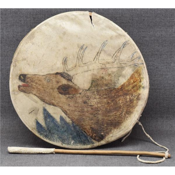 PLAINS INDIAN HIDE DRUM
