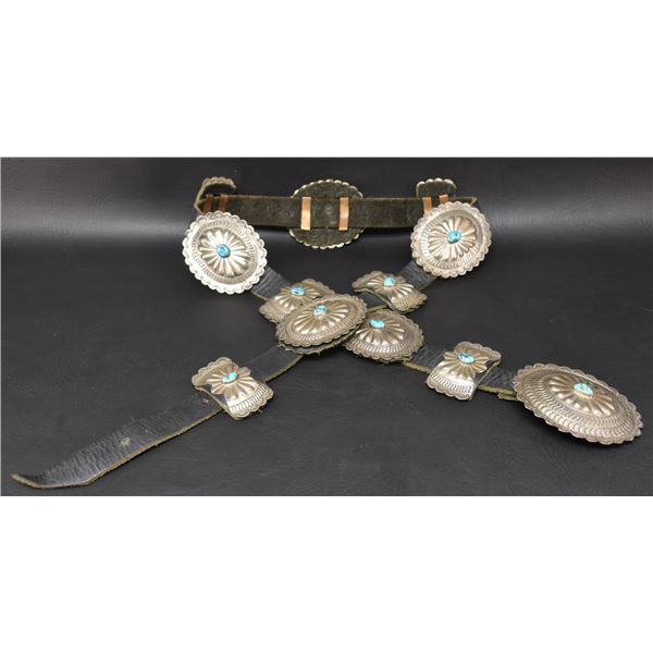 NAVAJO INDIAN CONCHO BELT