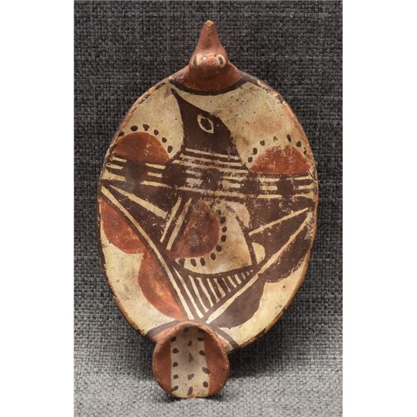 ISLETA INDIAN POTTERY BIRD DISH